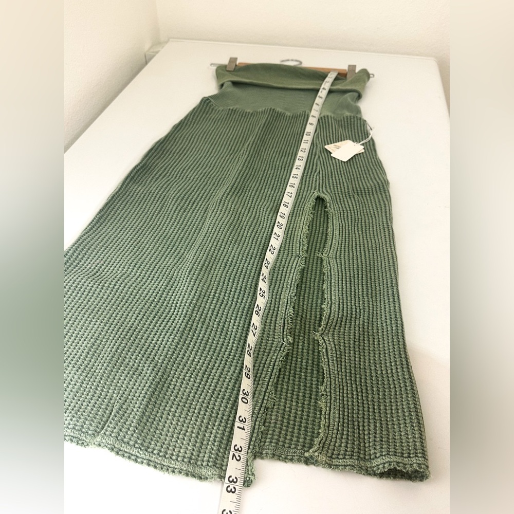 Free People One Pari Midi Skirt in Aquamarine size Medium NWT - Picture 14 of 14